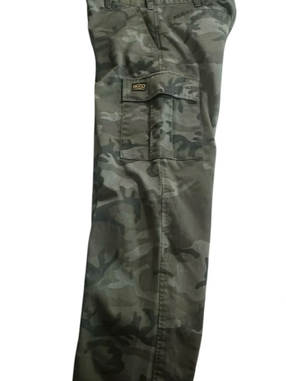 RVCA Americana Fit Camo Cargo Pants Men’s Size 32 Green Camouflage Straight Leg